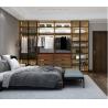 Buy cheap 3M Modern Bedroom Wardrobe Closet With Glass Door And Switch LED from wholesalers