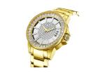 OEM Men Quartz Stainless Steel Designer Watches Solid Band IP Gold Plating