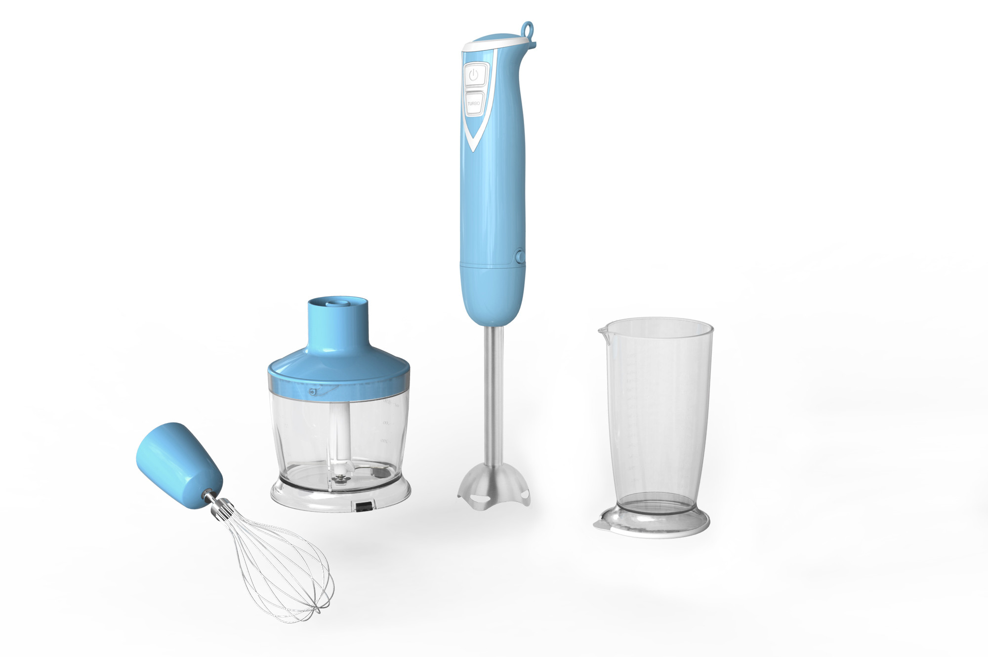 Multifunctional Hand Immersion Blender12 Speed With Sports Cup
