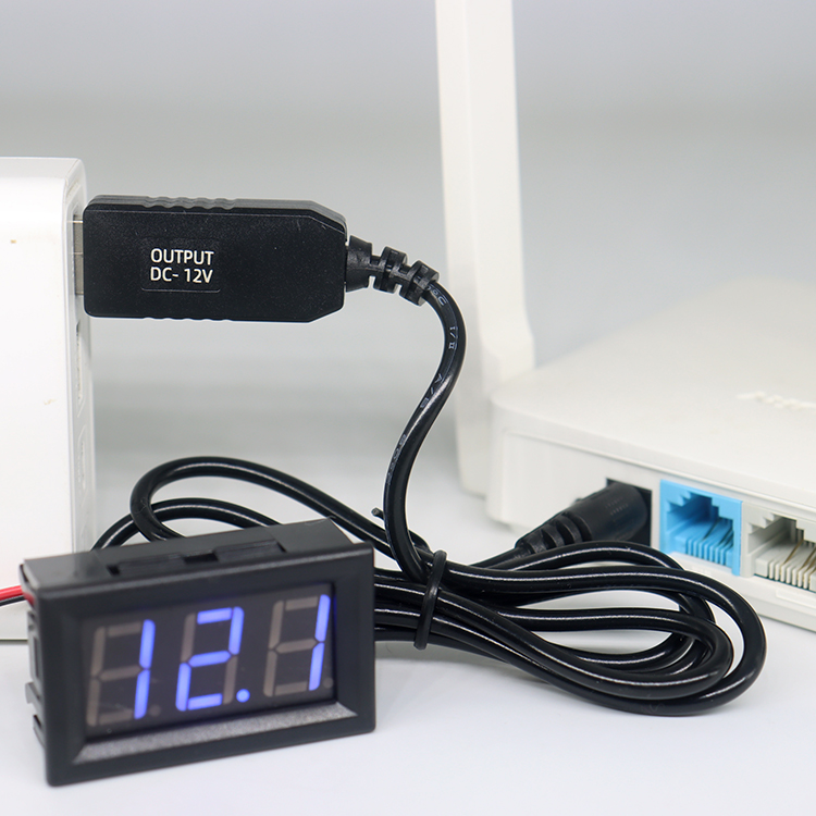 High Compatible 1m Step Up Booster Charger Power 5.5x2.1 mm DC 5V To 12V USB Cable for Wifi Router