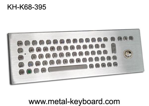 67 keys Metal desktop Industrial keyboard with Trackball for Industrial Control