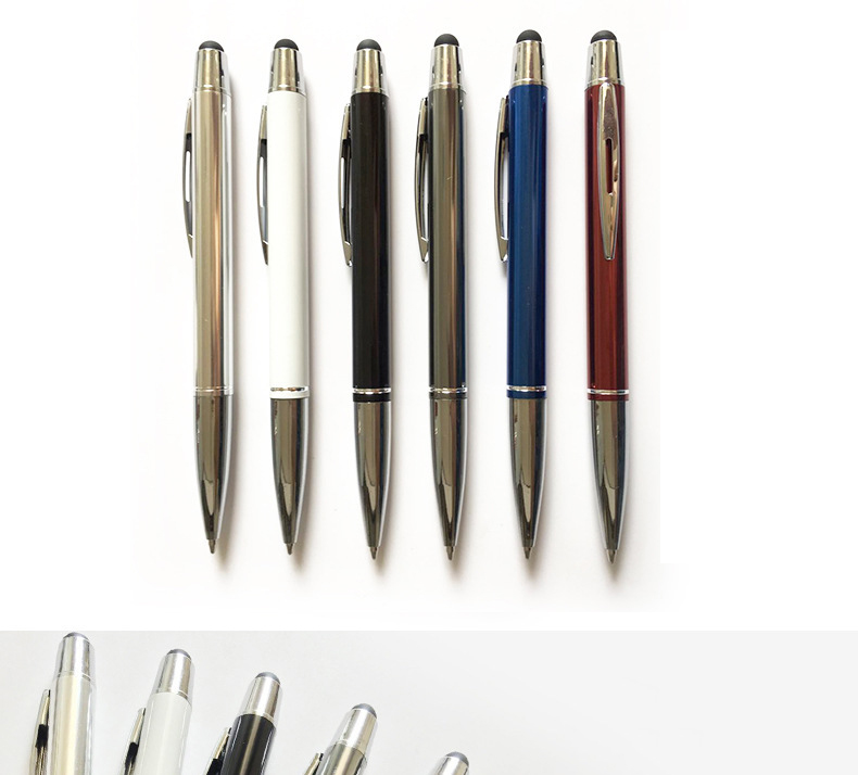 Logo Customization Options Metal Smartphone Screen Touch Stylus Ball Pen for Promotion