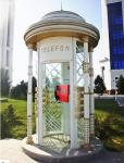 Red Analogue Vandal Resistant Telephone For Public Kiosk / Police Stations