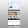 Buy cheap BJiS-BSB2 White Glossy Skincare Display Cabinet with Titanium Trim for Cosmetics Store Design from wholesalers