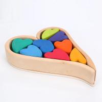 Buy cheap Nordic Jenga Wooden Rainbow Stacking Natural Wooden Building Blocks product