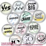 Mixed-Color Glitter Glass Fridge Magnets For Whiteboard/Locker/Cabinet