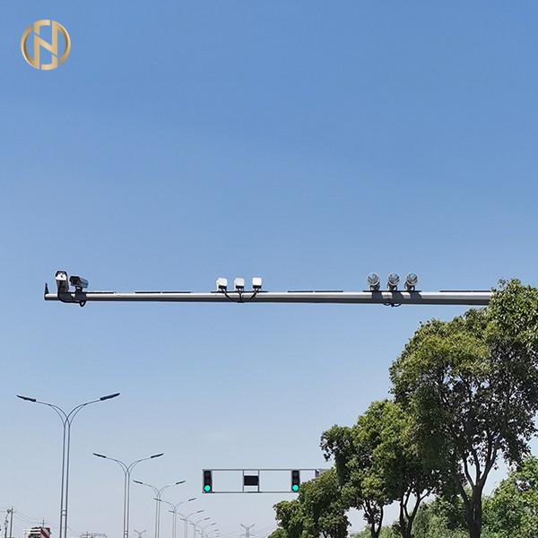 Buy cheap Polygonal Shape CCTV Camera Pole Hot Dip Galvanized CCTV Posts With Painting from wholesalers