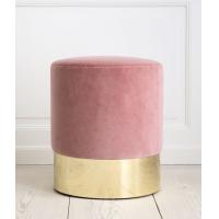 Buy cheap Whoesale wooden round ottoman foot rest ottoman stainless steel base ottoman product