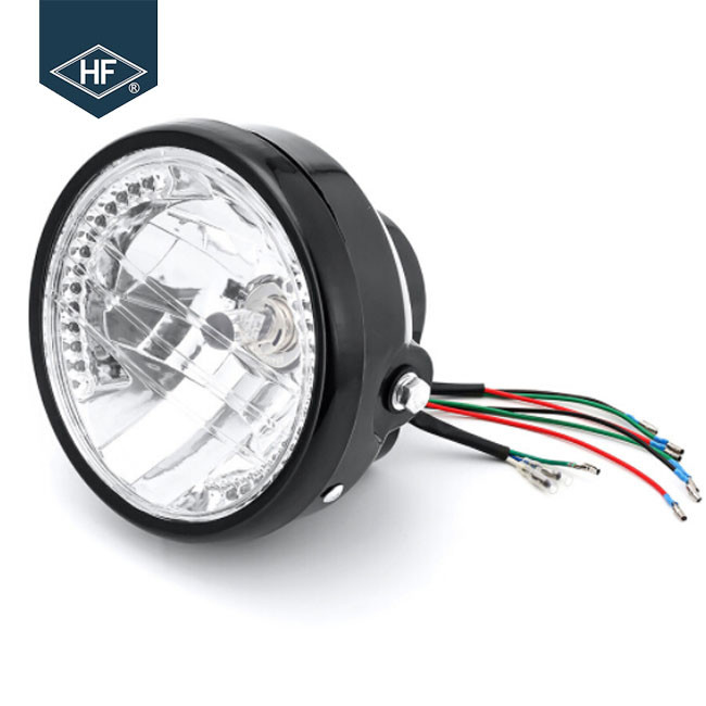7 " Round Aftermarket Motorcycle Headlights With Turn Signals For Honda
