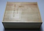 Large Size Shiny Finish Wood Gift Packaging Boxes , Natural Wood Color Handmade
