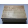 Buy cheap Large Size Shiny Finish Wood Gift Packaging Boxes , Natural Wood Color Handmade Wooden Boxes from wholesalers