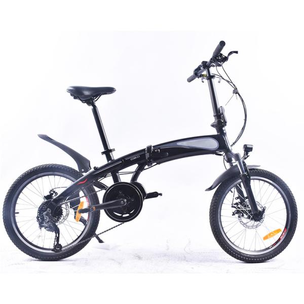 Buy cheap 20 Inch Ultra Light Electric Folding Bike 0.25KW With Bafang Mid Drive Motor from wholesalers