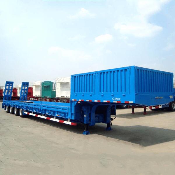 Buy cheap Container Loader RGN Quad Axle 50T Low Deck Trailer from wholesalers