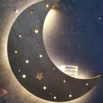 Customized baby and child room wooden wall decoration lamp Bedside lamp