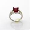Buy cheap Women Fashion Jewelry 925 Silver Ring 8mmx10mm Ruby Cubic Zircon(JY022) from wholesalers