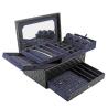 Buy cheap Velvet Leather Travel Jewelry Organizer Box High Gloss Antibacterial from wholesalers