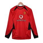 Retro Home Long Sleeved Football Jersey for Manchester United 2002-2003 Season