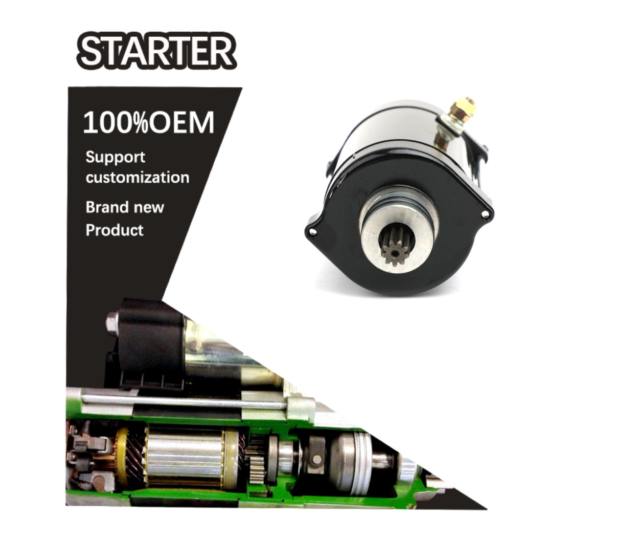 12V 9T CW STARTER 0K9BV-18-400A,0K9BV-18-400B,0K9BV18400A,0K9BV18400B 21163-3702, 21163-3709, 21163-3712, 21163-3714