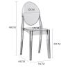 Buy cheap Modern Custom Acrylic Furniture Lucite Dining Chairs For Dinning Room Wedding Event from wholesalers