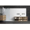 Buy cheap Customized Modern L-shaped Integrated Bathroom Vanity with Storage Cabinet from wholesalers