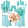 Buy cheap Magic Silicone Dish Washing Scrubber 2 In 1 Reusable Rubber Gloves Heat Resistant Kitchen Tool For Household Pet Brush from wholesalers