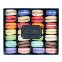 Buy cheap Black Luxury Cardboard Packaging Gift Macaron Slider Boxes With Window product