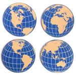30x30x0.5cm Cork Push Pin World Map Travel Map Antiwear Odorless