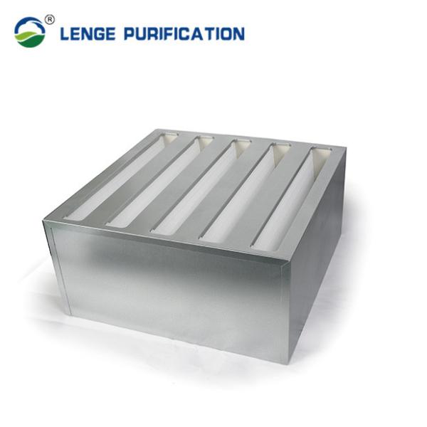 Buy cheap H14 99.995% V-Bank HEPA Filter For Cleanroom Applications from wholesalers
