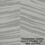 Exotic Engineered Maple Figured Wood Veneer X6223 Irregular Texture Dyed Grey