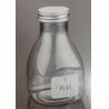 Buy cheap 250ml 450ml 500ml PET Customized Transparent square decorative plastic juice coffee tea beverage bottle with cap from wholesalers