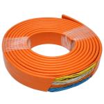 Flat Traveling Cable for Elevator with CE certificate TVVBP 24G0.75+1x2Px0.75+TV