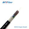 Buy cheap ADSS G652D Aerial 24 Core Single Sheath Fiber Optic Cable from wholesalers