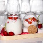 Custom 100ml Glass Yogurt Bottle Pudding Jar Jelly Mousse Dessert Cup And Fresh
