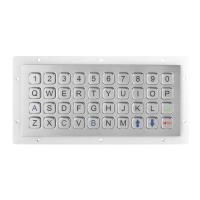 Buy cheap IP67 40Keys Alphanumeric Stainless Steel Keypad Top Panel Mount Outdoor product