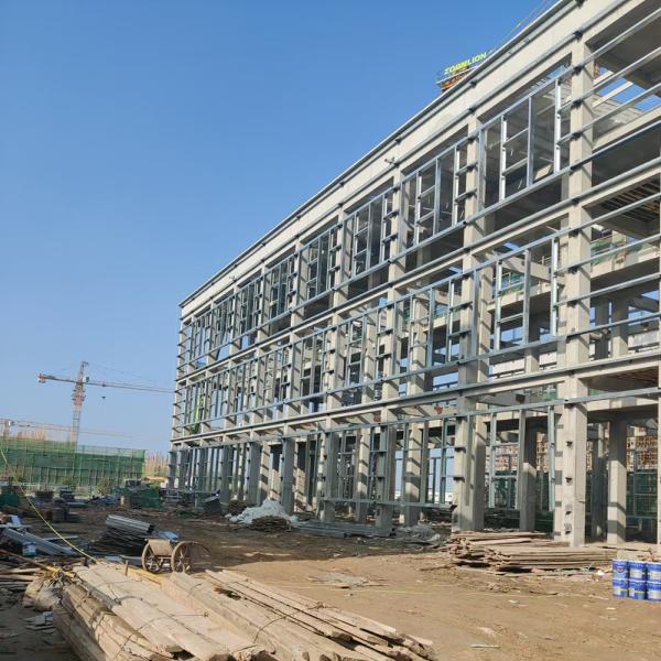 Buy cheap Durable Light Steel Frame Building Construction Weather Resistant Steel Construction from wholesalers