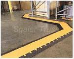 Buy cheap Small Cable Ramp Rubber Floor Cable Protector , Truck Unloading Rubber Cord Cover Cable Speed Ramp from wholesalers