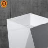 Buy cheap Unique Design Solid Surface Wash Basin Fireproof Freestanding Pedestal Sink from wholesalers