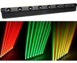 Four-colors Red Green Blue White 8PCS Cree Bulbs LED Moving Head Light With Beam