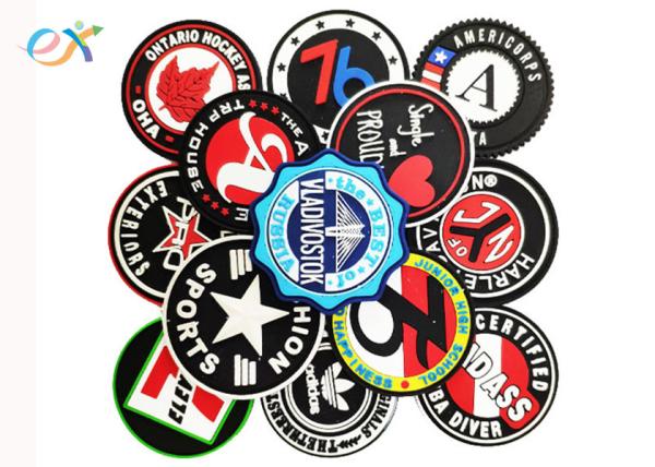 Buy cheap Custom Logo Silicon Pvc Rubber 3d Patch Round Shape For Garment from wholesalers