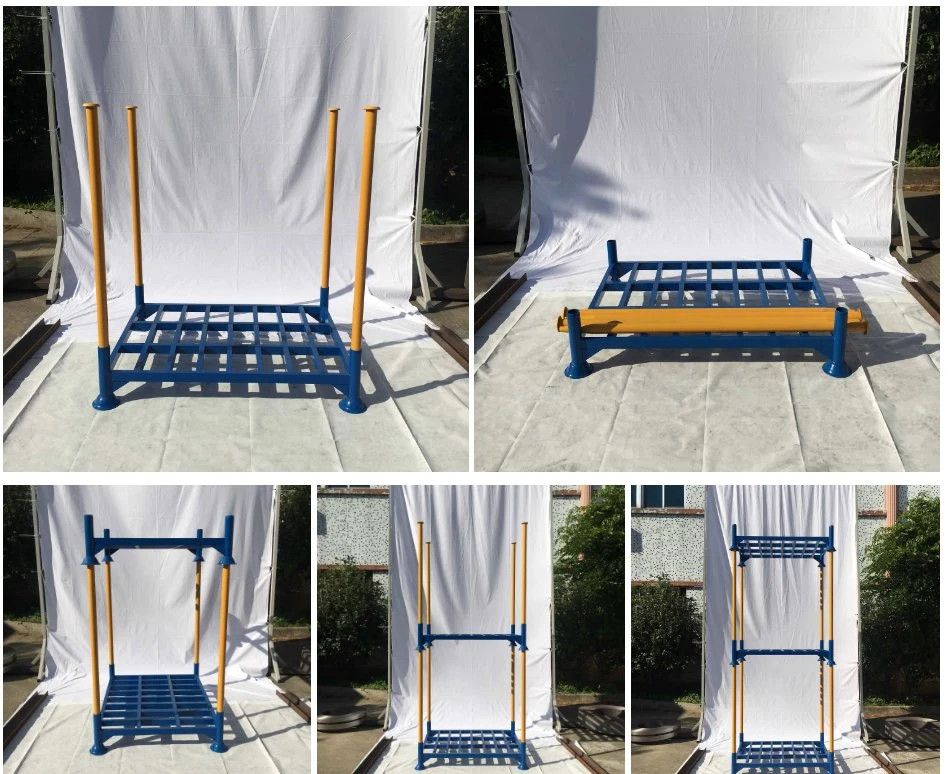 Heavy Trucks Automotive Spare Parts Customizable Stacking Shelves Adjustable Auto Industry Steel Tire Rack