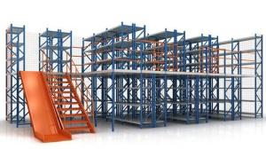 Wholesale High Capacity with Competitive Price Warehouse Storage Multi-level Mezzanine Racking for Warehouse Storage from china suppliers