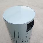 Round Street Furnitures D493mm H850mm Outdoor Litter Bins