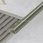 Polish Bronze Quarter Round Metal Tile Trim 7/16'' For Decoration