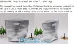 environmental friendly non-woven picnic lunch box thermal insulation package bag