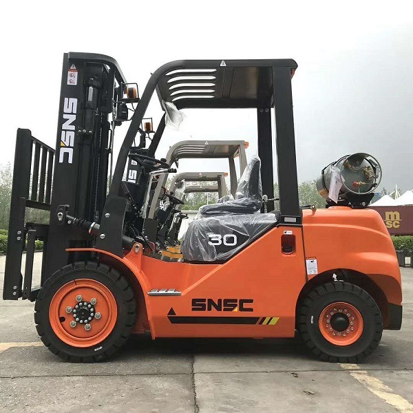 Forklift Gasolina 3 Ton with Paper Roll Clamp