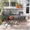 Buy cheap 3 Piece Steel Folding Table and Chairs Set Perfect for Outdoor Patio Balcony or Garden from wholesalers