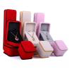 Buy cheap OEM Ring Necklace Packaging Box Pink Velvet Jewelry Box ISO9001 from wholesalers