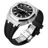 Buy cheap Casio Watch Modified Case Stainless Steel Diamond Watch Case And Silicone Strap Combo from wholesalers