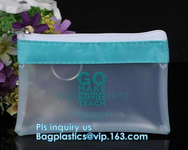 Buy cheap Bikini Plastic Packaging Clear PVC Swimwear Wet Packaging Bag With Zipper, stand up slider k bag for underwear bik from wholesalers