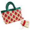 Buy cheap White Woven Cotton Bag , Strawberry Womens Crochet Handbags 32cm×25cm from wholesalers